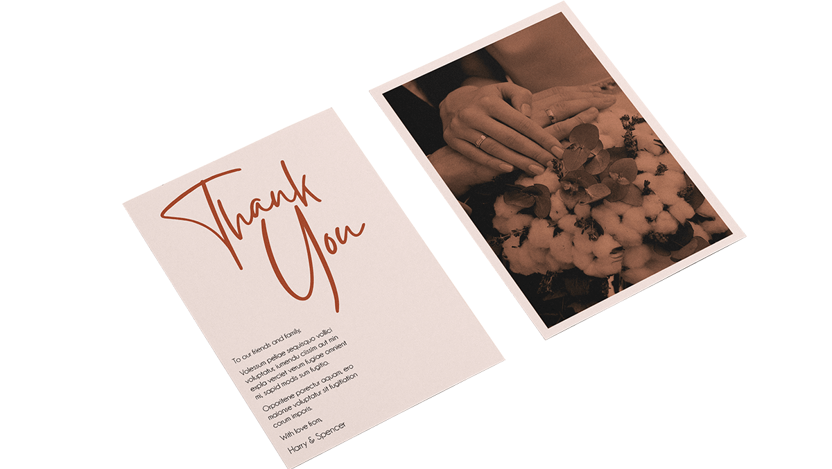 Flat Thank You Cards