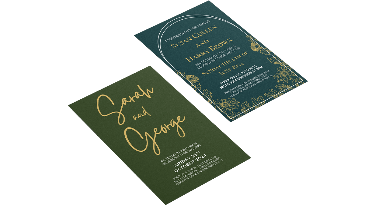 Flat Wedding Invitations