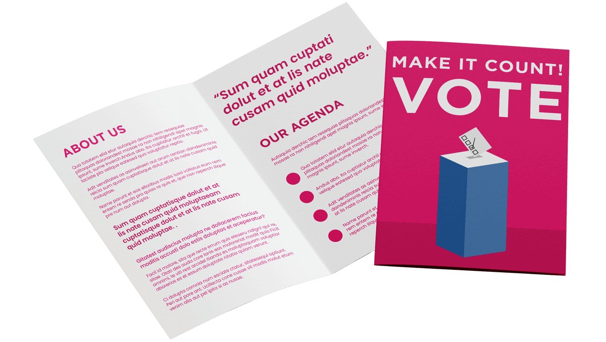 Election Folded Leaflets